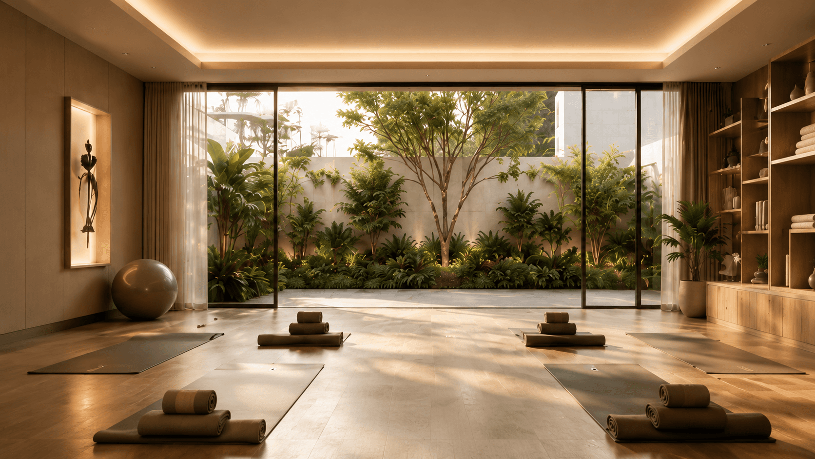 Illustrative image: serene purpose-built interior space